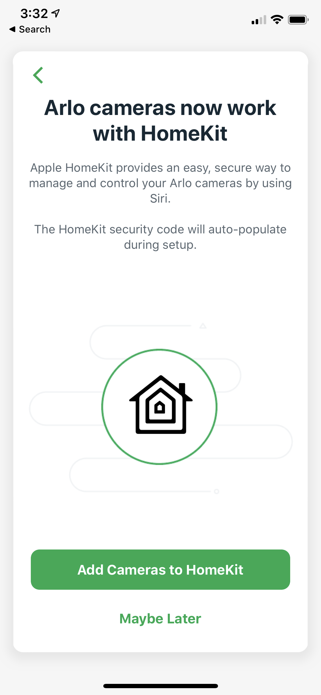 arlo with homekit