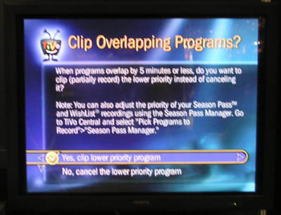 TiVo Overlap Clip