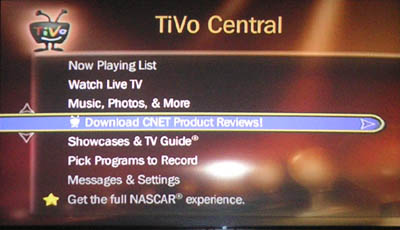CNET on TiVo