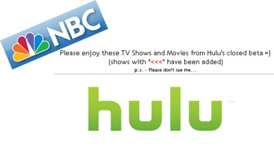 Nbc hulu tv on sale shows