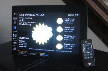 HP DreamScreen weather