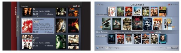 FiOS old VOD UI versus FiOS new VOD UI