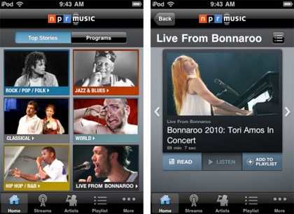 NPR Music App Brings Songs & Concerts to iPhone