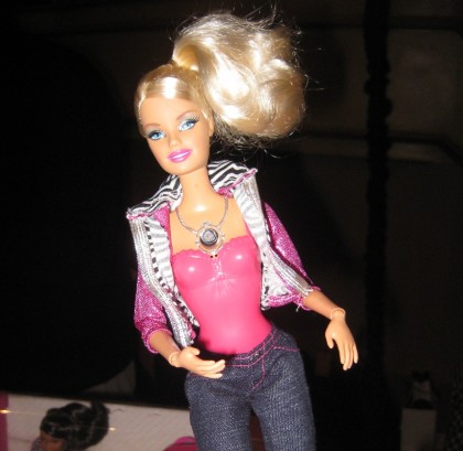 Hands On the Barbie Cleavage Cam