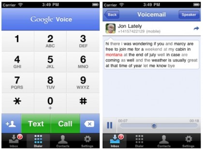 Official Google Voice iPhone App Now Available