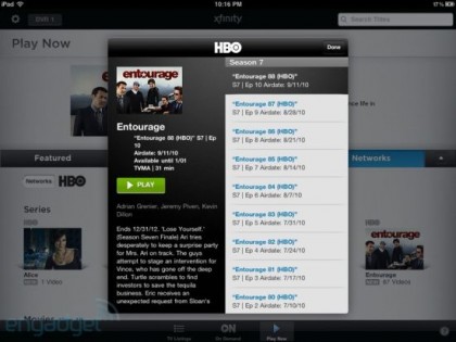 watch xfinity on ipad