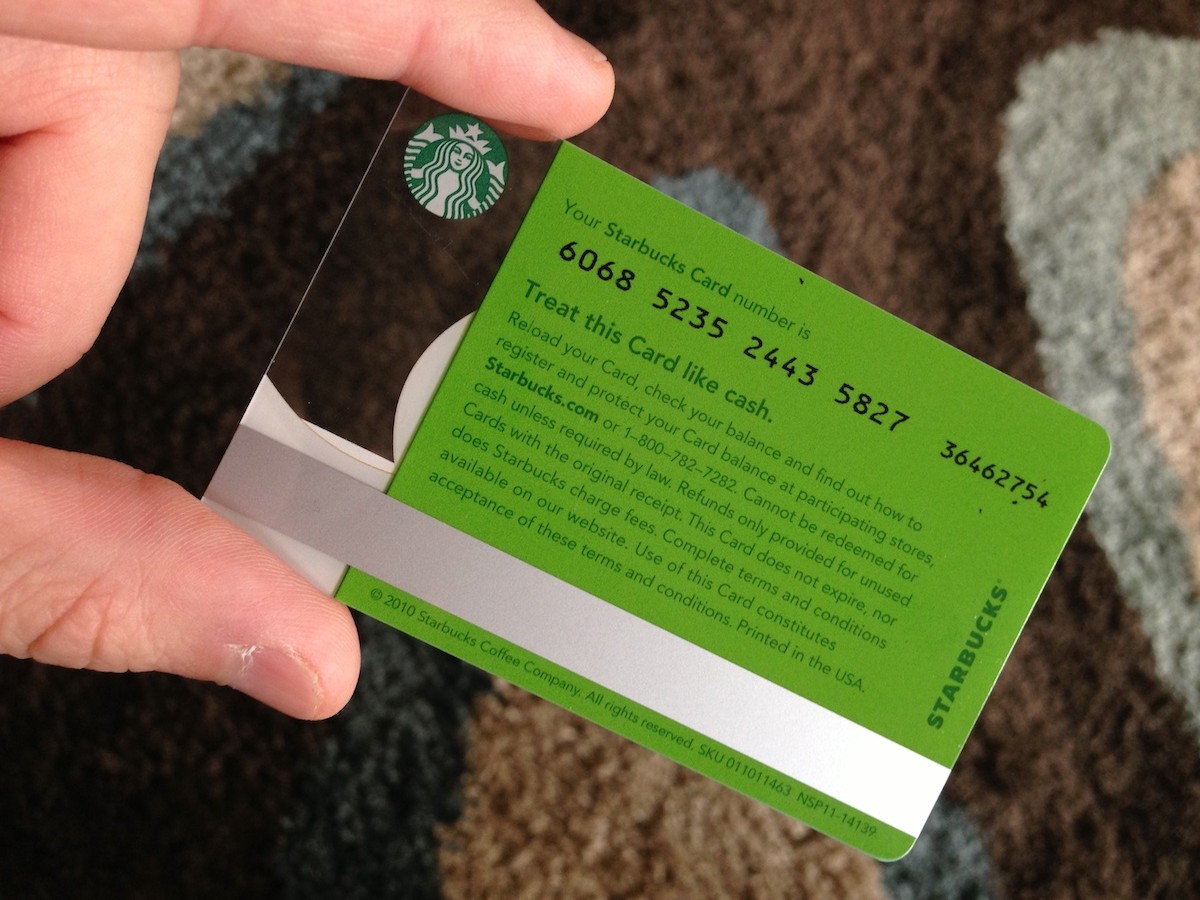 Can You Text A Starbucks Gift Card