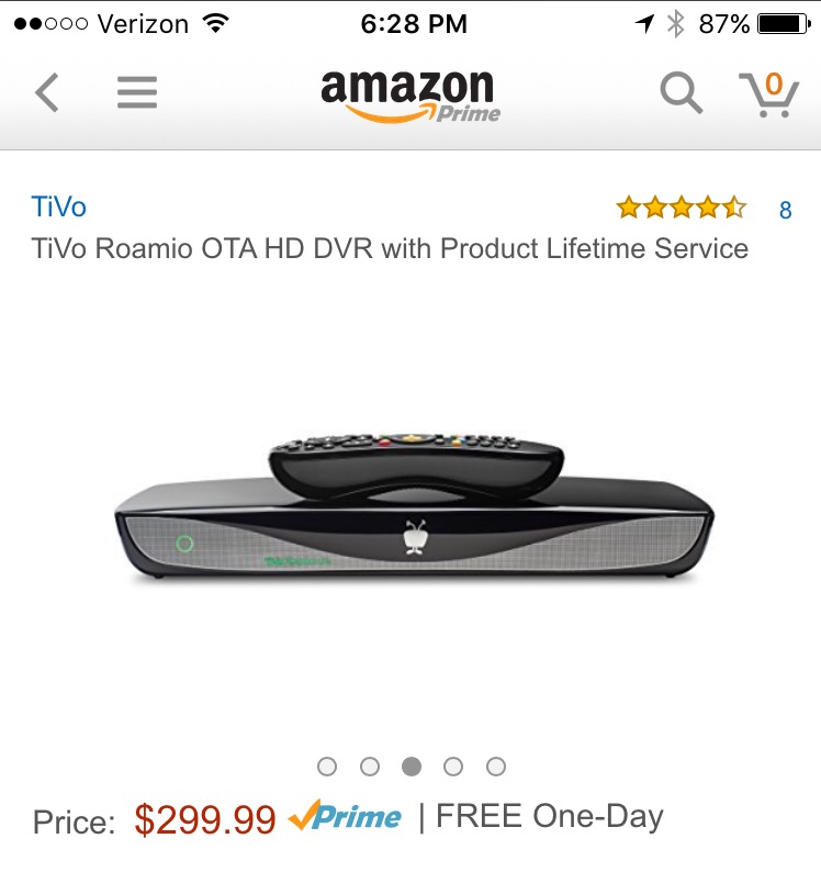 TiVo Roamio with Lifetime for 300