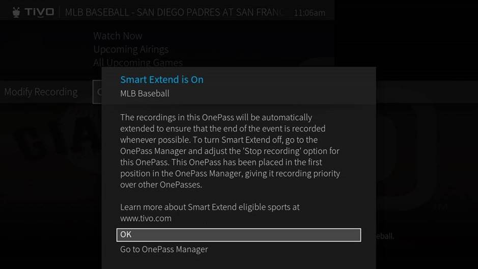 TiVo 'Smart Extend' Records Sports With Precision